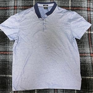 Hugo Boss Blue Contrast Collar Polo